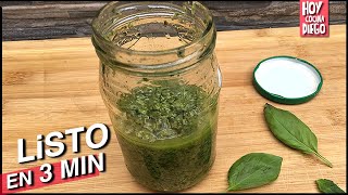 PESTO  Como hacer PESTO de ALBAHACA [upl. by Jelle]