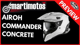 PREVIEW  AIROH COMMANDER CONCRETE MATT GREY [upl. by Aihsekat]