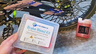 Sur Ron Brake Bleed  How To Bleed Surron Brakes [upl. by Torbart]