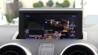 Audi A1 MMI Navigation plus im Überblick  germandeutsch  HD [upl. by Ethbinium]