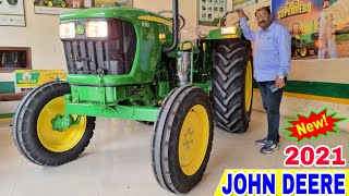 JOHN DEERE 5310 Tractor 2021  55Hp Tractor  On Road Price Mileage Hindi Review UshaKiKiran [upl. by Vashtee]