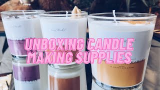 Unboxing Candle Making Supplies [upl. by Siddra]