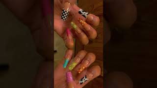 Colorful Tips SHEIN Nails shein sheinnails pressonnails nails foryou fypシ゚viral shorts [upl. by Red845]