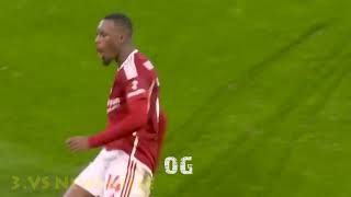 Callum HudsonOdoi All 8 Goals for Nottingham [upl. by Llennhoj]