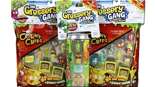 The Grossery Gang Unboxing Sticky Soda Can and Two Corny Chips 10 Packs Review with Special Editions [upl. by Nev]