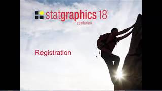 Statgraphics 18 Registration [upl. by Olmsted76]