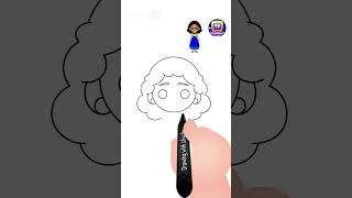 How to Draw Mirabel from Encanto Shorts drawingtutorial drawingforkids chuchutv drawingshorts [upl. by Argus]