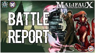 Malifaux Battle Report Explorers Society vs Neverborn [upl. by Ycrad667]