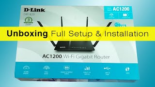 DLink DIR825 AC 1200 WiFi DualBand Gigabit Unboxing amp Configuration [upl. by Alda]