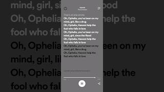 The Lumineers Ophelia  Lyrics [upl. by Pattison]