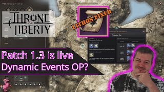 Lithos fixed Dynamic Events get new Rewards  Throne and Liberty Update 13 Patchrundown Analysis [upl. by Blynn645]