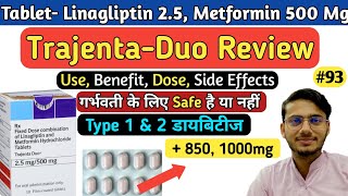 Tablet Trajenta duo 25  850 Use In Hindi  Type 1 amp 2 Diabetes Symptoms  Deepak PharmacisT [upl. by Chud]