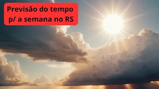 Como fica a semana no RS [upl. by Nilyram]