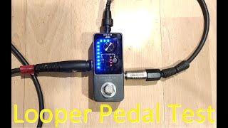 Testing a new looper pedal  Genuine Lekato from AliExpress [upl. by Oremar]