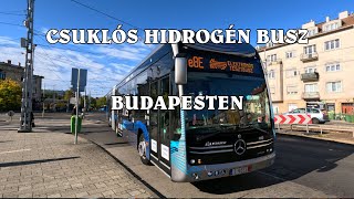 Mercedes eCitaro csuklós hidrogén busz Budapesten [upl. by Ennayehc858]