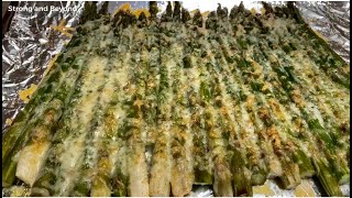 How To Cook Parmesan Garlic Roasted Asparagus [upl. by Irra]