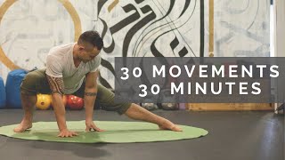 30 MOVES IN 30 MINUTES  AtHome Bodyweight Workout [upl. by Anwahsit]