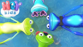 The Green Frog song 🐸 Baby songs and nursery rhymes  HeyKids [upl. by Aettam]