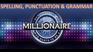 Grammar Millionaire Interactive SPaG Test [upl. by Norrag533]