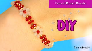 Beaded Crystal Bracelet Necklace Tutorial [upl. by Soule]