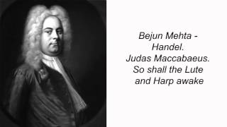 Bejun Mehta  Handel Judas Maccabaeus So shall the Lute and Harp awake [upl. by Comras]