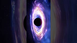 A supermassive black hole with an accretion disk pulling in matter from deep space  Black hole [upl. by Neahs]