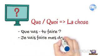 les mots interrogatifs  5ème AEP [upl. by Danas]