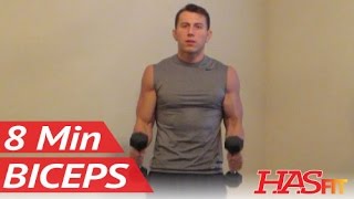 8 Minute Blasting Biceps Workout at Home  Bicep Exercises with Dumbbell  Biceps Work Out Training [upl. by Adniroc485]