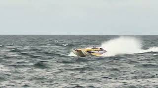 Haulover Inlet Beyond Insanity Cigarette Boat coming into port [upl. by Nyrak856]