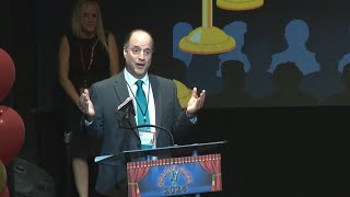 Raw video Mike Haddad Broadcaster of the Year acceptance speech [upl. by Flint331]