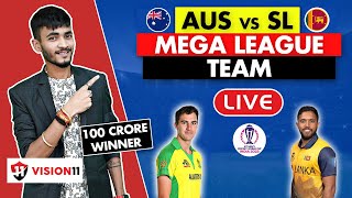 LIVE 🔴 AUS🇦🇺 vs SL🇱🇰 Dream11 Prediction  Dream 11 Team of Today Match  Dream11  World Cup 2023 [upl. by Mell]