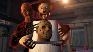 Granny killed Jason killed Freddy funny animation part 184 [upl. by Alodi]