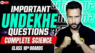 Most Important amp Undekhe Questions of Science  Class 10th Science Board Exam 202324 By Ashu Sir [upl. by Reinhard]