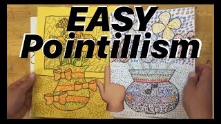 How to do POINTILLISM  Tutorial  FUN Dot Art Project made EASY 👍👍 pointillism mrschuettesart [upl. by Ennayoj801]