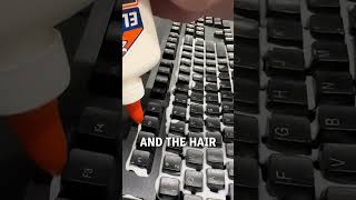 Satisfying keyboard glue pull 🤩👀  🎥 weakankleblake [upl. by Linnie872]