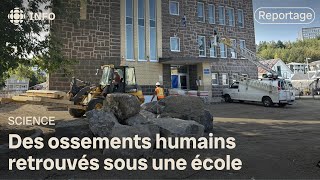 Des ossements humains découverts sur le chantier dune école primaire [upl. by Trepur]