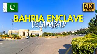 🇵🇰 Bahria Enclave Islamabad Pakistan 4K Motorcycle Tour amp Captions [upl. by Ellenohs913]