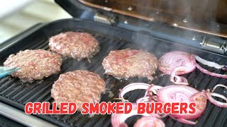 Grilled Smoked Burgers on the Ninja Woodfire XL Grill [upl. by Blus593]