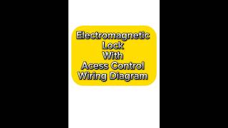 Electromagnetic Lock And Acess Control Wiring Diagram  Magnetic Lock With Sliding Door  Be Safe [upl. by Kcirded428]