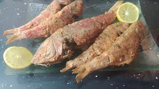 Rougets frites avec une marinade👍♥️سمك الروجي مقلي بتتبيلة سهلة ولذيذة [upl. by Alet]