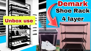 Shoe Rack Unboxing Setup Review  Demark Shoe Rack Setup shoerack demarkshoerack Shoe Rack 4 layr [upl. by Annoirb]