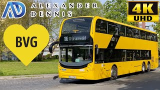 BVG Berlin 186 S Lichterfelde Süd to Grunewald via Rheingauviertel Alexander Dennis Enviro500MMC [upl. by Eelarbed849]