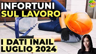 INAIL INFORTUNI SUL LAVORO Open data di luglio 2024 [upl. by Llerrod912]