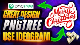 How to Creat a Merry Christmas Calligraphy Design with Ai I upload for pngtree use ideogram [upl. by Ylloh]