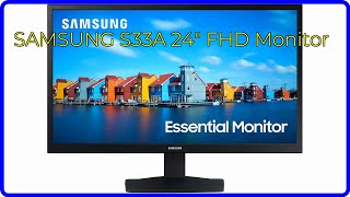 REVIEW 2024 SAMSUNG S33A 24quot FHD Monitor ESSENTIAL details [upl. by Hsetim]