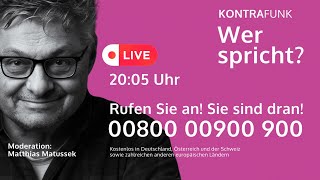 quotWer sprichtquot LIVE mit Matthias Matussek [upl. by Novat462]