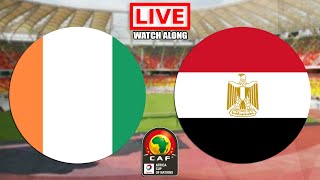 IVORY COAST vs EGYPT Live Stream  AFCON  Live Football Watch Along [upl. by Dav]