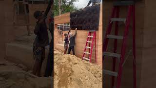 Building a rammed Earth house on elephant island [upl. by Sigismondo886]