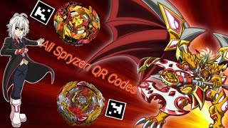 ALL QR CODES OF SPRYZEN  Beyblade Burst App [upl. by Aviv]