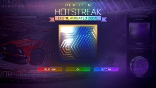 I GOT THE NEW HOTSTREAK DECAL IN ROCKET LEAGUE  BEST DECAL [upl. by Joell372]